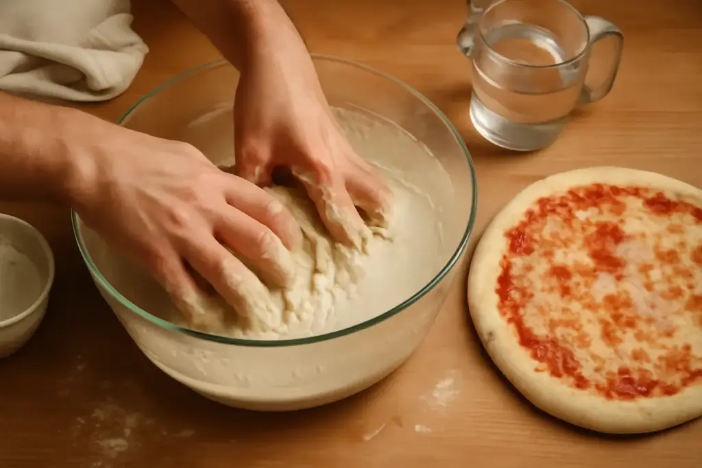 Cosa succede se usi troppa acqua nell’impasto? Motivo comune per pizze poco soffici