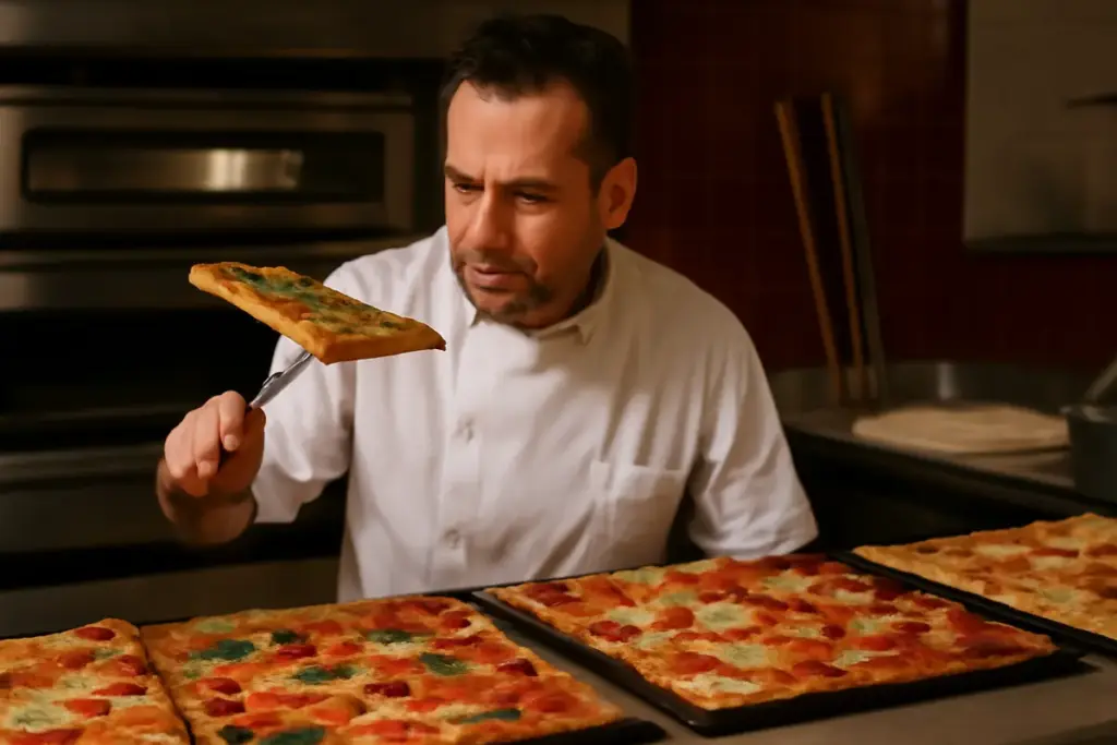 La pizzeria migliore per pizza al taglio croccante: il trucco che la rende diversa