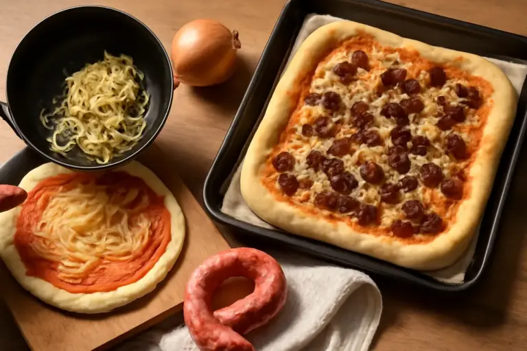 Ricetta pizza rustica con cipolle e salsiccia: il passaggio segreto per non inzuppare la base
